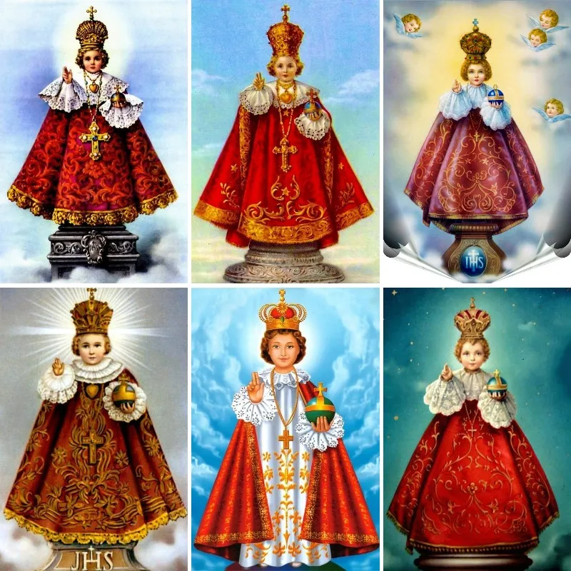 Embroidery Jesus - Trẻ Sơ Sinh Chúa Giêsu Praha