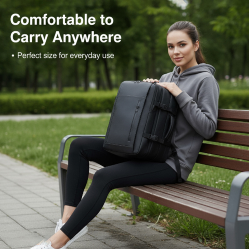 Embroidery Computer - Black Travel Vacuum Backpack Men's Advanced