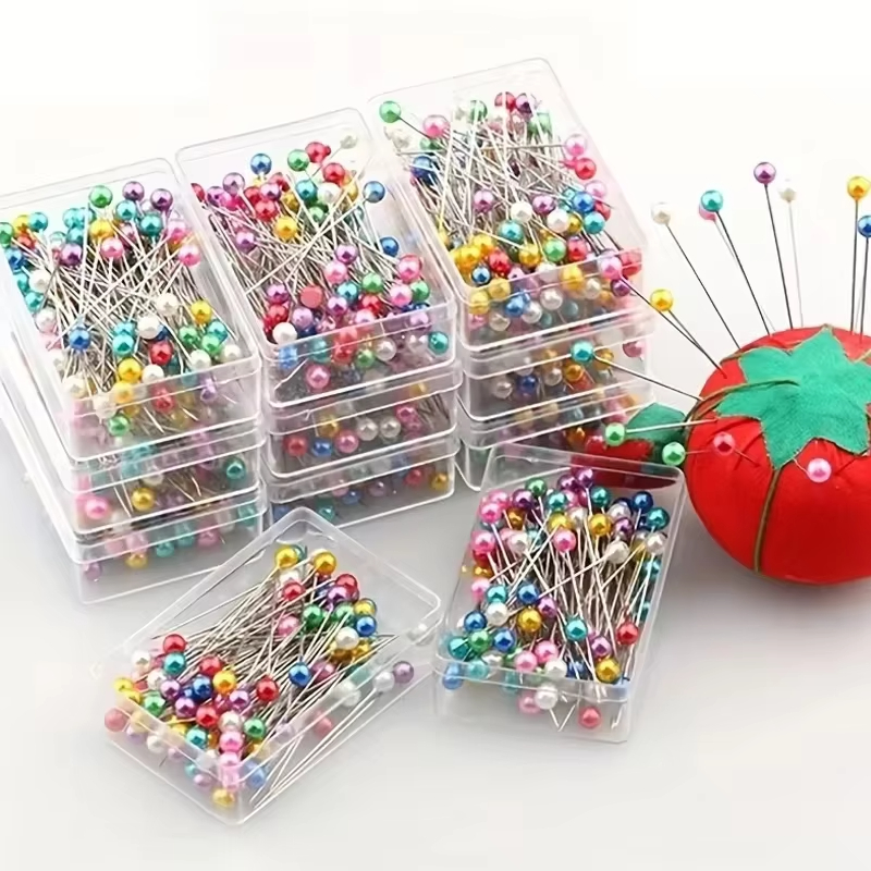 Embroidery Glass Beads - 100Pcs Fashion Sewing Needles Colored Glass/Ceramics