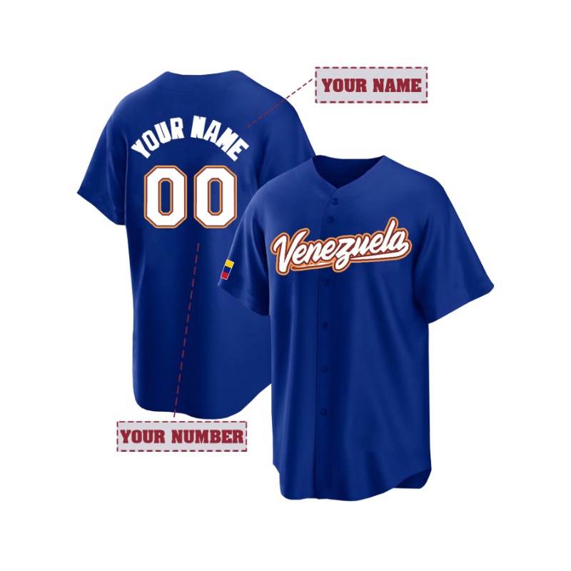 Custom Venezuela Baseball T-Sh - đánh giá và giá Embroidery Men Shirt
