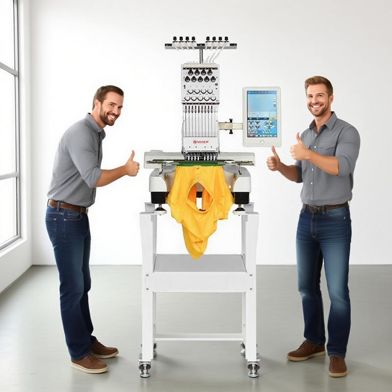 MYSEW MFS800 Single Head 9  s  - đánh giá và giá Embroidery Computer