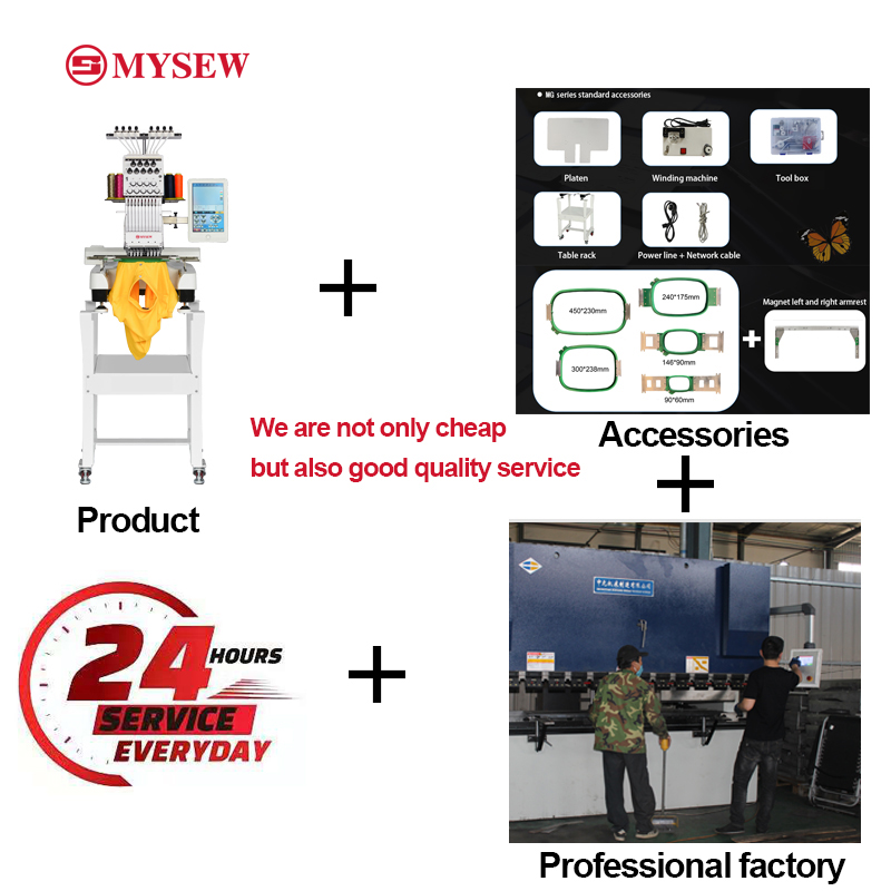 MYSEW MFS800 Single Head 9  s  - đánh giá và giá Embroidery Computer