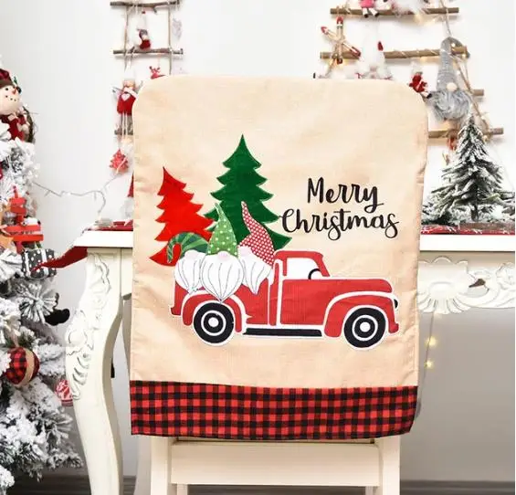 4/6/8pcs Christmas Chair Cover - đánh giá và giá Embroidery Xmas Tree