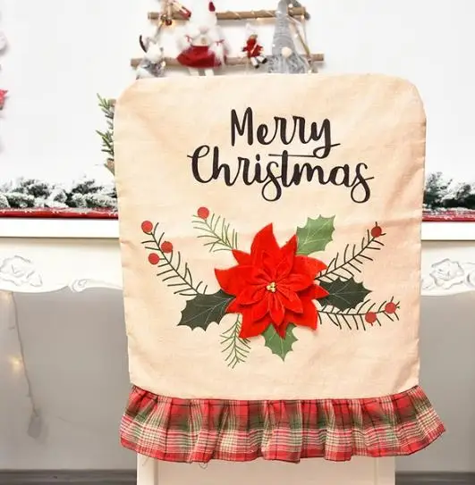 4/6/8pcs Christmas Chair Cover - đánh giá và giá Embroidery Xmas Tree