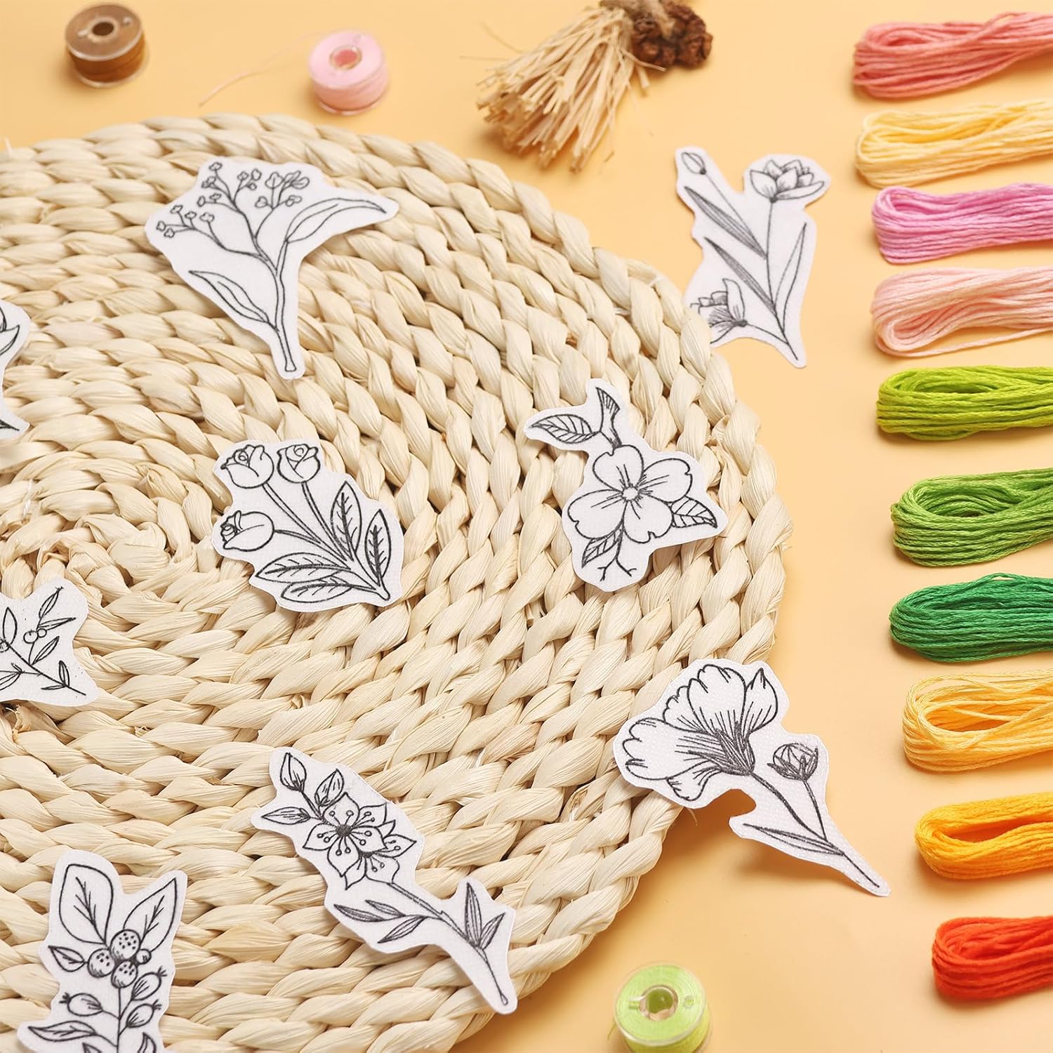50Pcs Water Soluble Embroidery - đánh giá và giá Embroidery Sheet