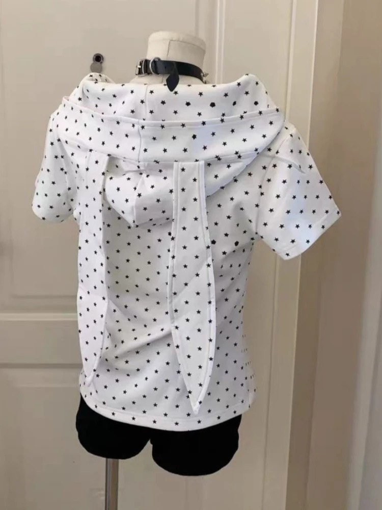 Japanese Star Print Rabbit's E - đánh giá và giá Embroidery Zip Up Hoodie
