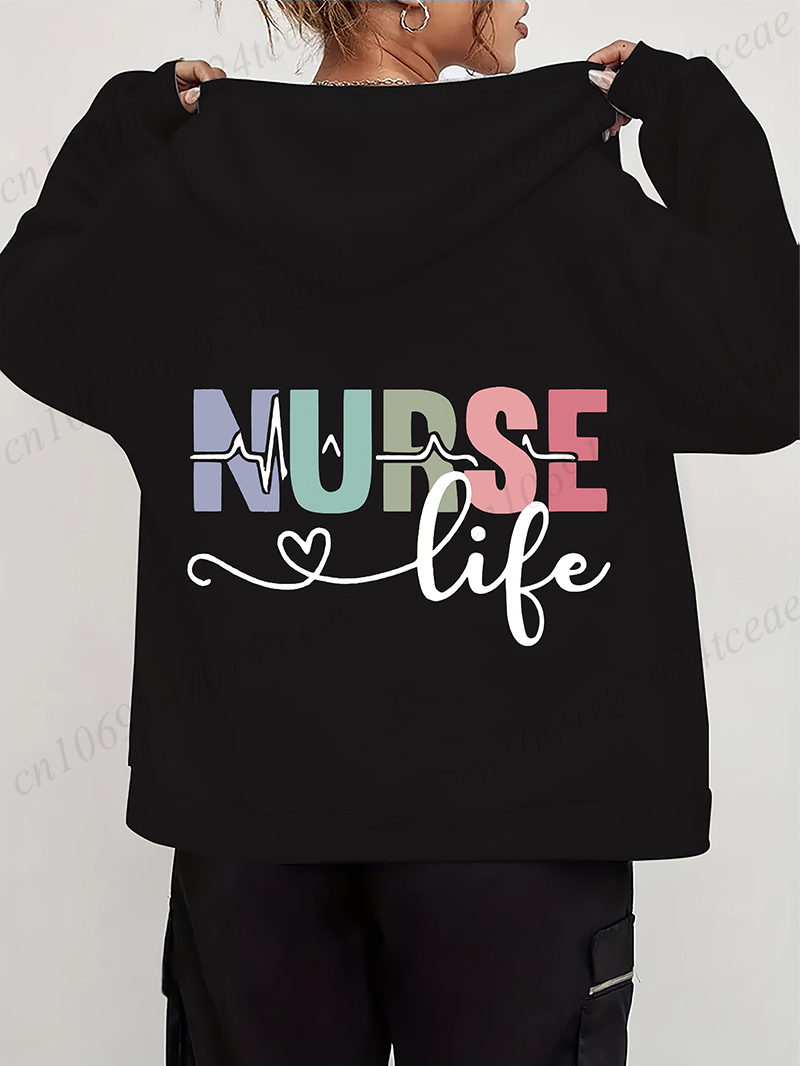 Women's Autumn Winter Hoodies  - đánh giá và giá Embroidery Zip Up Hoodie