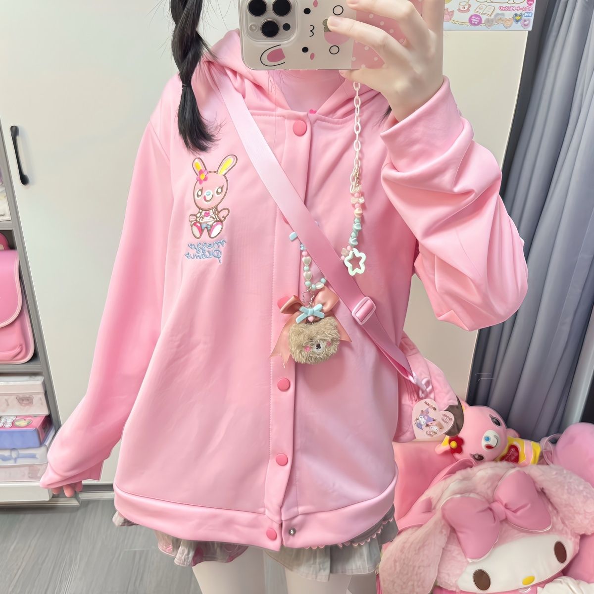 Japanese Cartoon Mp Embroidery - đánh giá và giá Embroidery Zip Up Hoodie