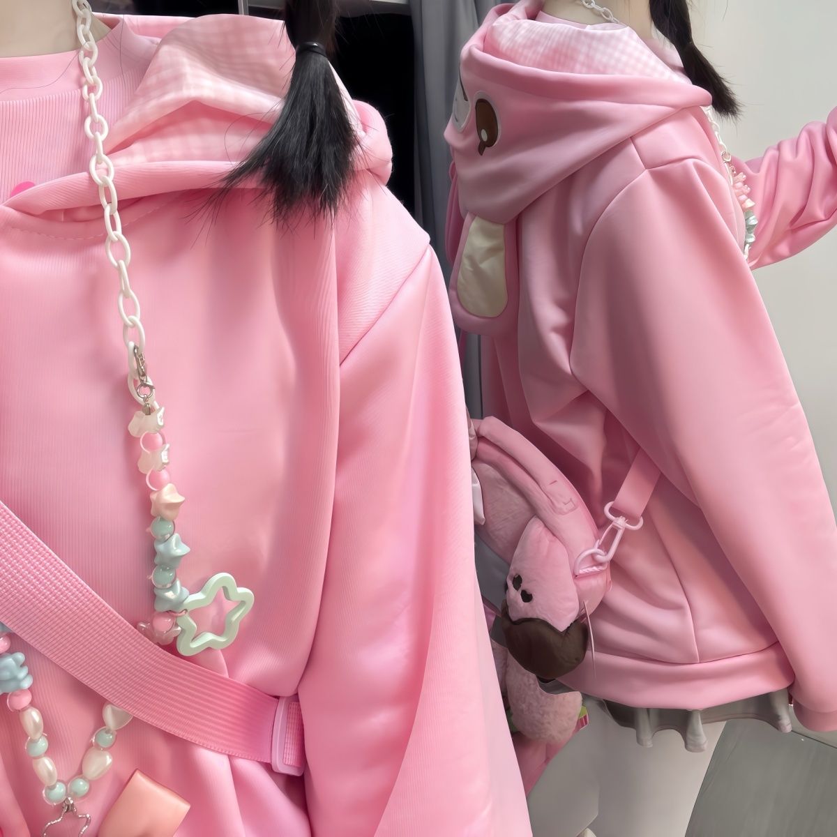 Japanese Cartoon Mp Embroidery - đánh giá và giá Embroidery Zip Up Hoodie