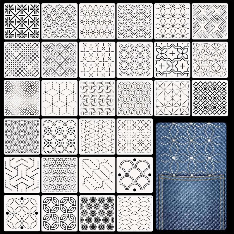 ABBP-30 Pcs Spike Template Ste - đánh giá và giá Embroidery X Pattern