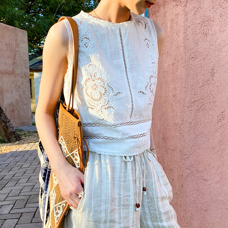 French Designer Boho White Cot - đánh giá và giá Embroidery Eyelet