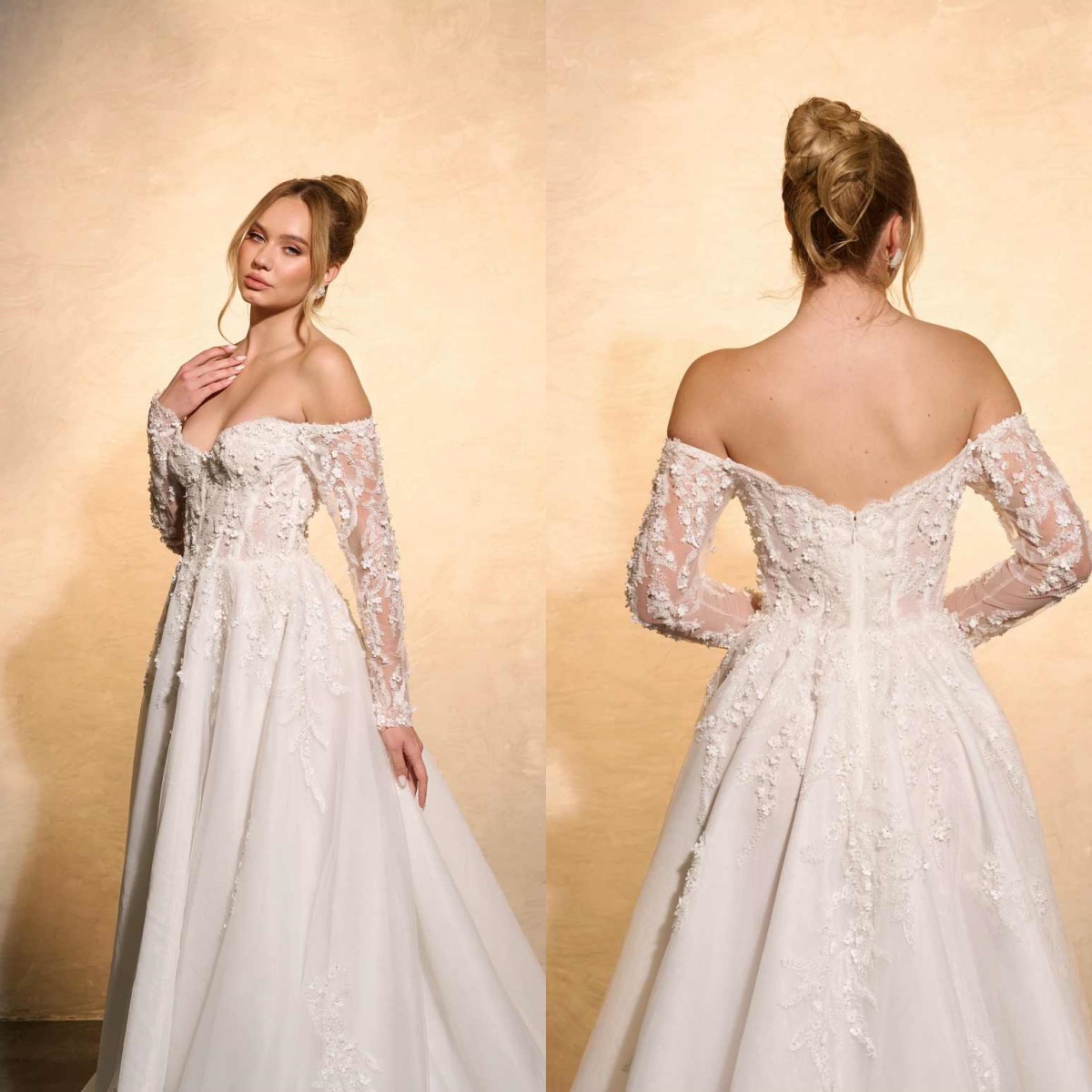 Elegant Wedding Dress A-Line L - đánh giá và giá Embroidery Online Design