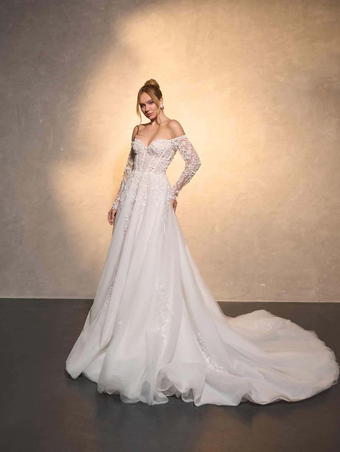 Elegant Wedding Dress A-Line L - đánh giá và giá Embroidery Online Design