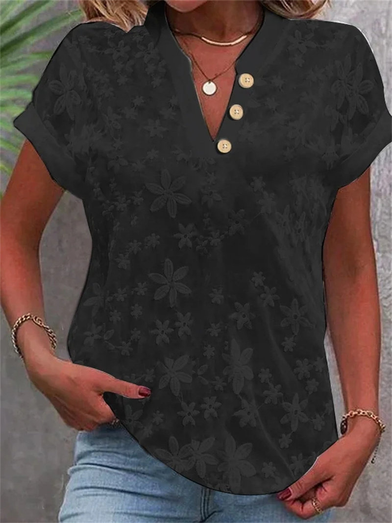 Cropped Shirt White Lace Blous - đánh giá và giá Embroidery Eyelet