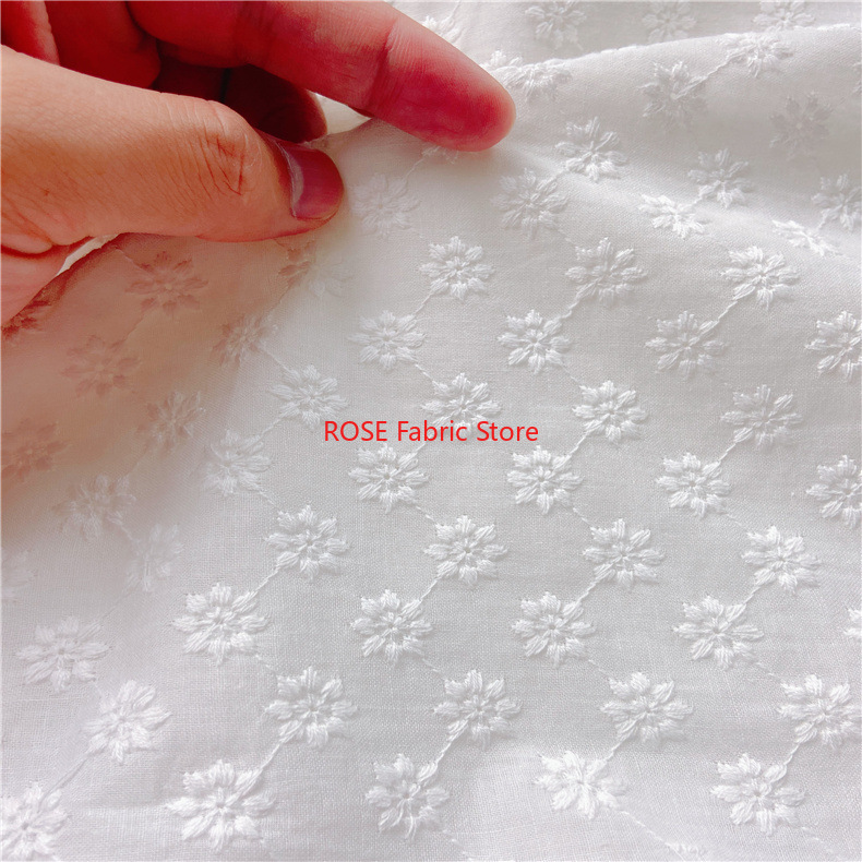 Cotton Embroidery Eyelet Fabri - đánh giá và giá Embroidery Eyelet