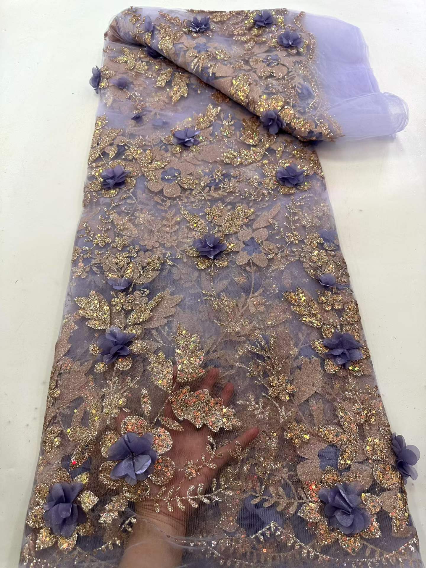 African Lace Fabric Embroidere - đánh giá và giá Embroidery Abaya