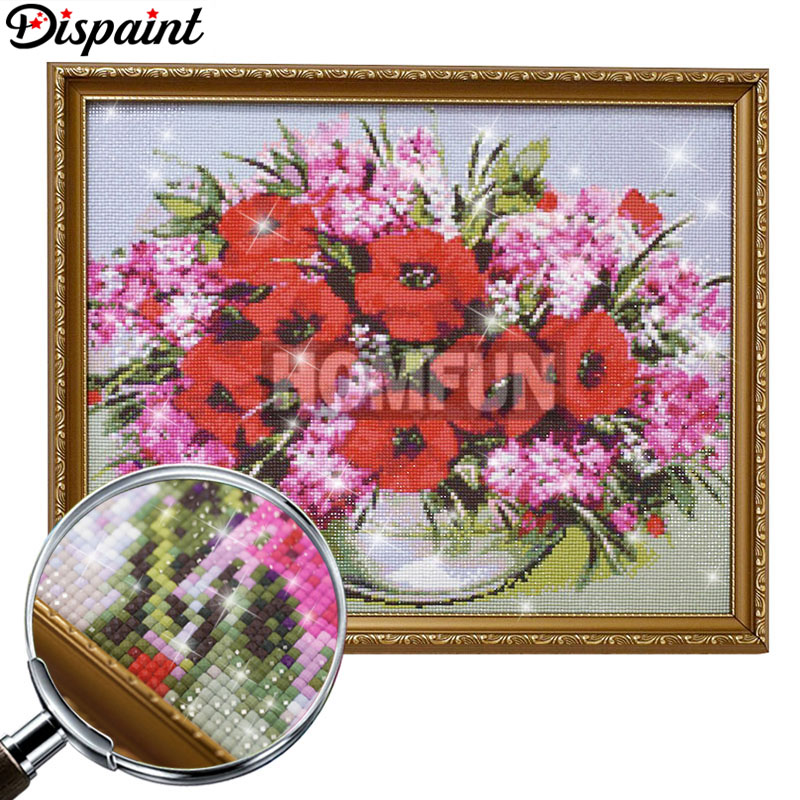 Dispaint Full Square/Round Dri - đánh giá và giá Embroidery Rose Stitch