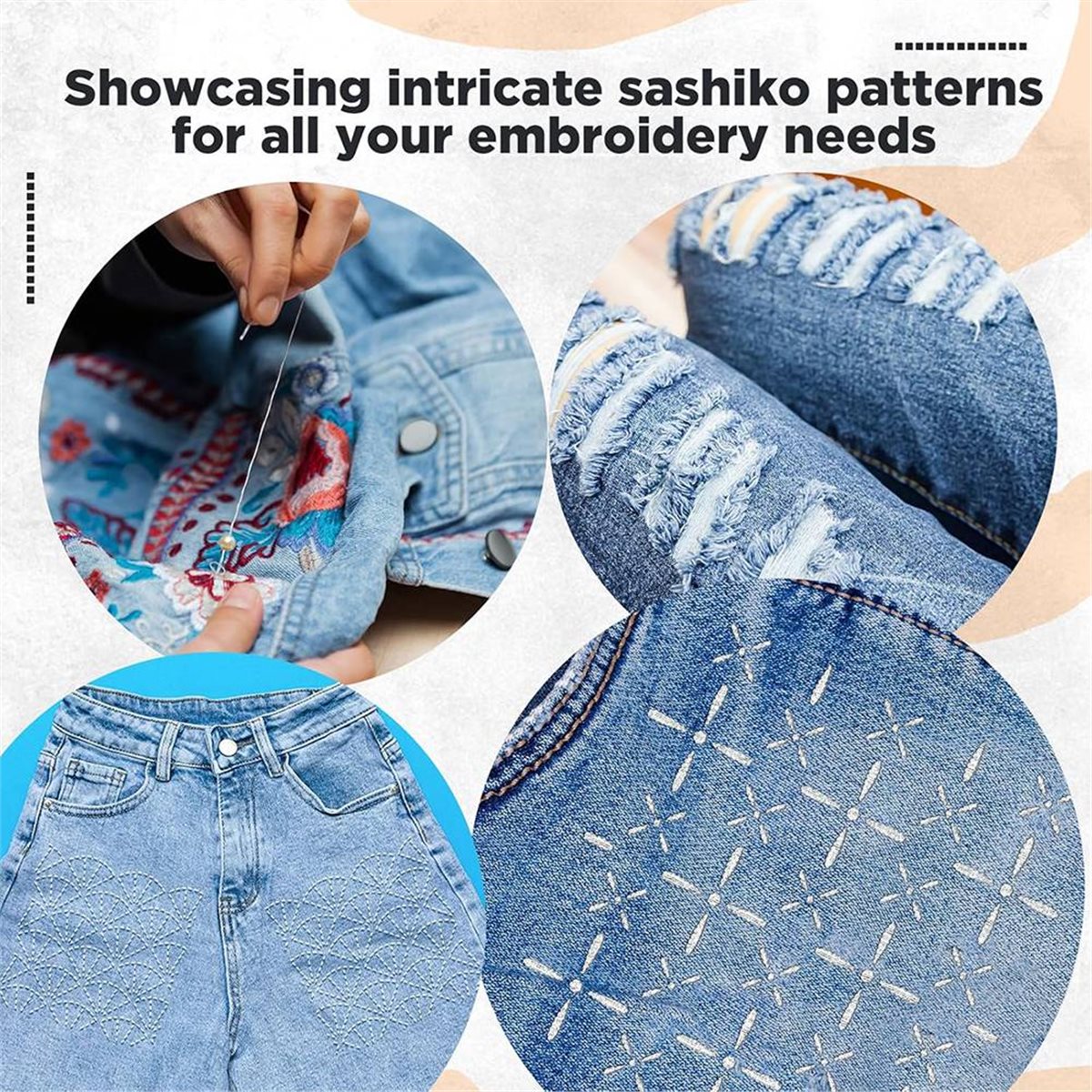 30 Pcs Spike Template Stencil  - đánh giá và giá Embroidery X Pattern