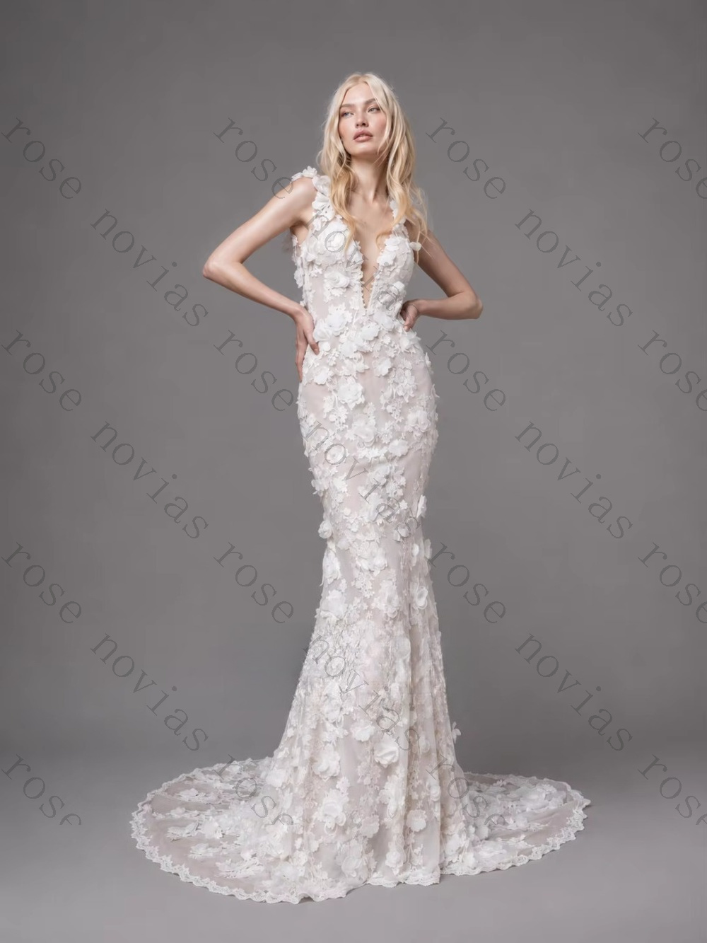 Customized 3D Flower Lace Back - đánh giá và giá Embroidery Online Design