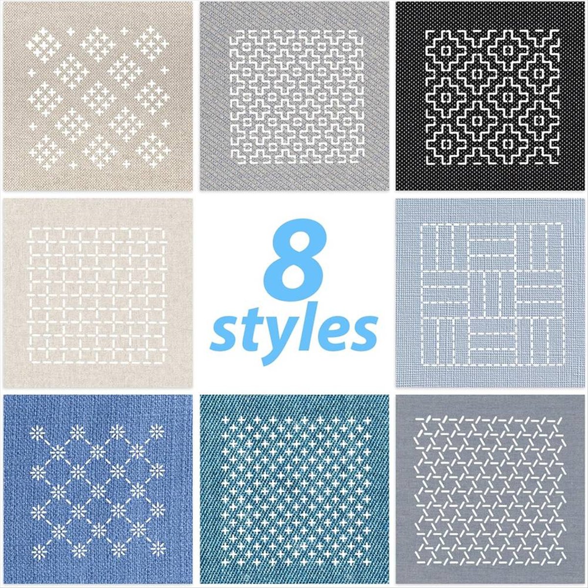 BHBL 24Pcs Plastic -Stencil Ki - đánh giá và giá Embroidery X Pattern
