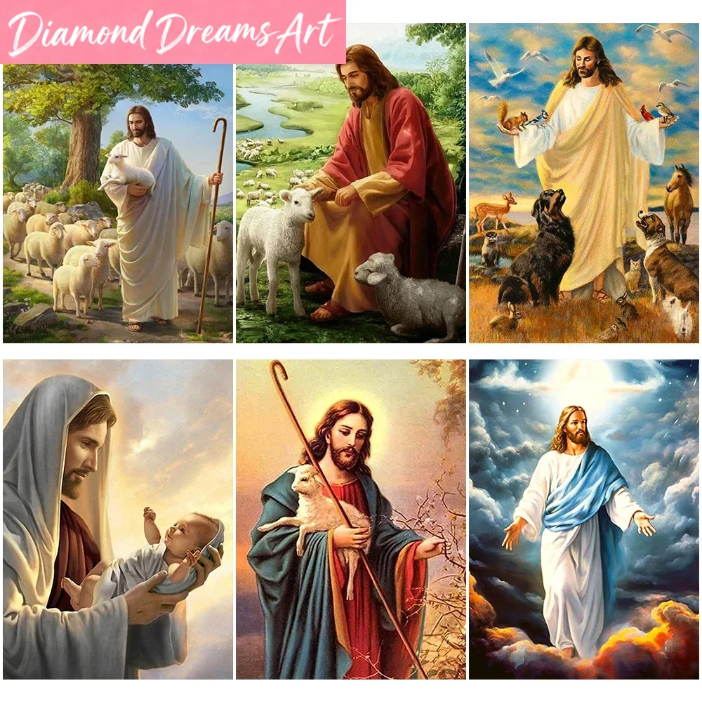 Frameless，DIY Christian Diamon - đánh giá và giá Embroidery Jesus