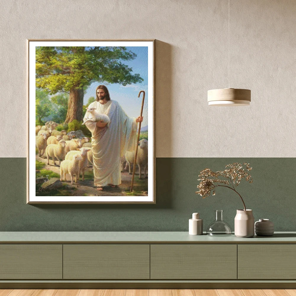 Frameless，DIY Christian Diamon - đánh giá và giá Embroidery Jesus