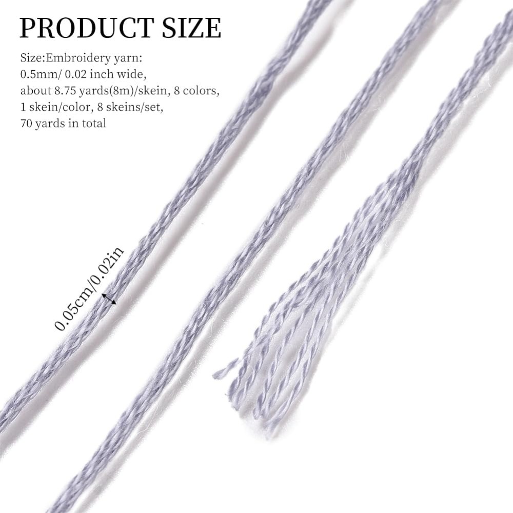 8 Skeins 70 Yards Grey Friends - đánh giá và giá Embroidery Computer