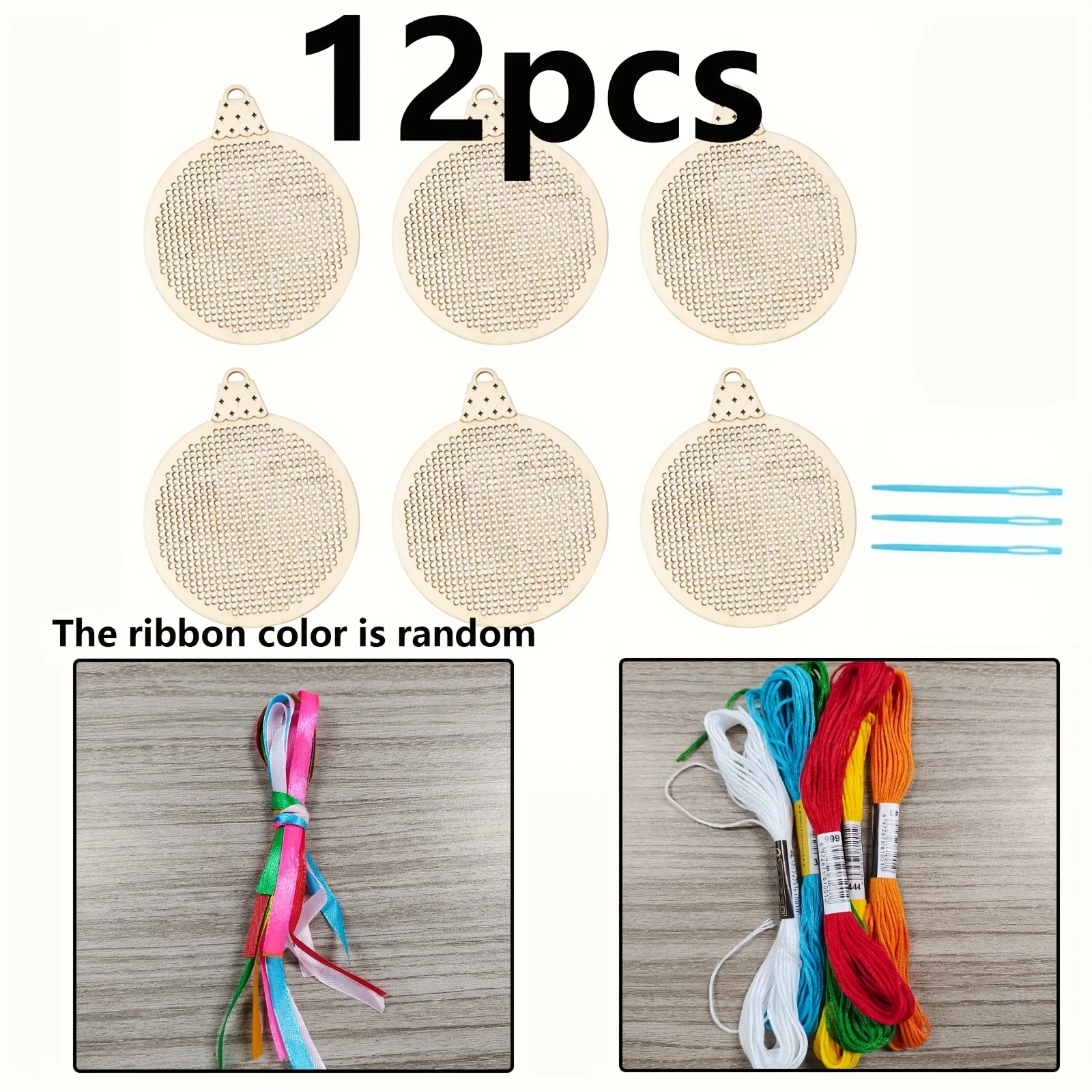 12Pcs Christmas Cross Stitch H - đánh giá và giá Embroidery Xmas Tree