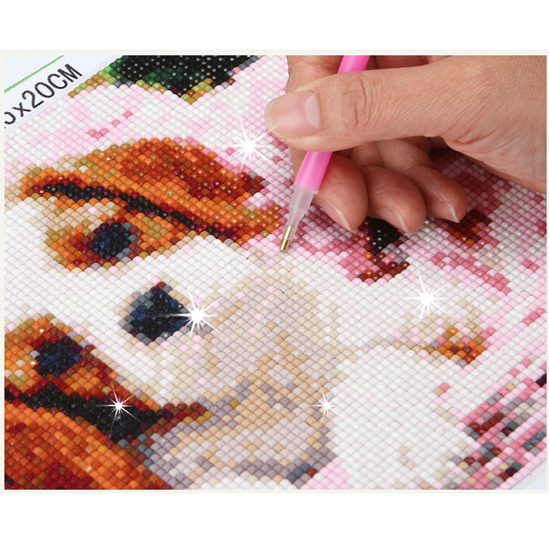 DIY Full Square Diamond Painti - đánh giá và giá Embroidery Rose Stitch