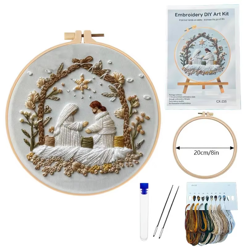 Jesus Birth Christmas Embroide - đánh giá và giá Embroidery Jesus