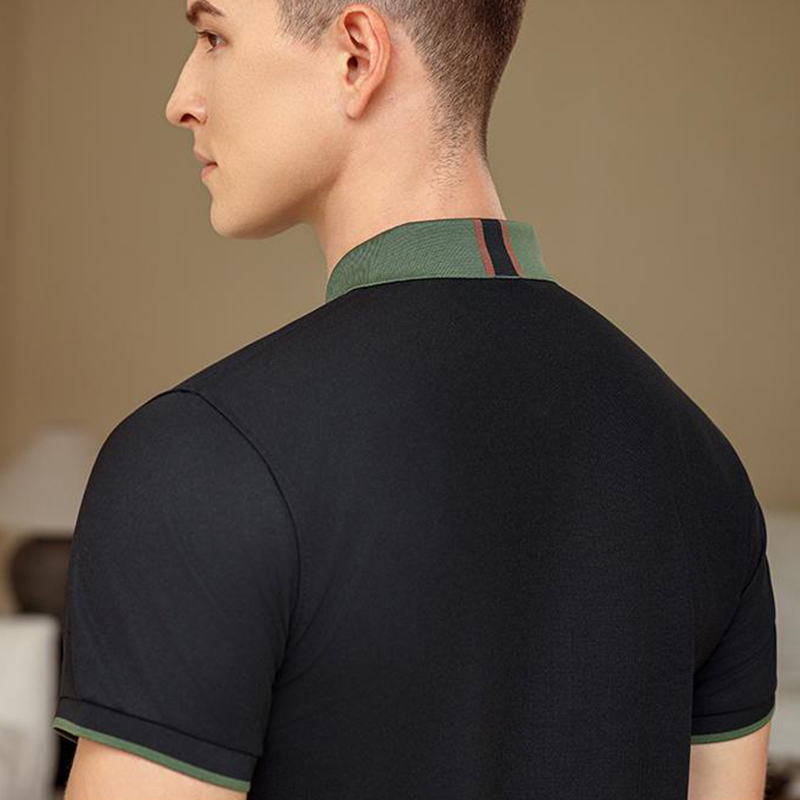 Color Block Polo Shirt - Free  - đánh giá và giá Embroidery Men Shirt