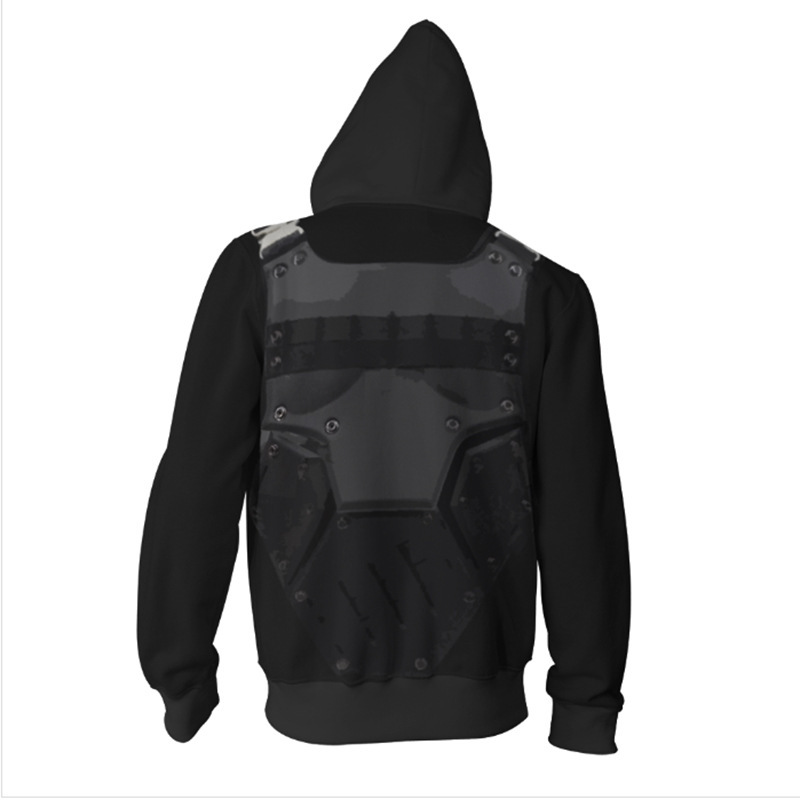 3D Printed Punisher Zip-up Hoo - đánh giá và giá Embroidery Zip Up Hoodie