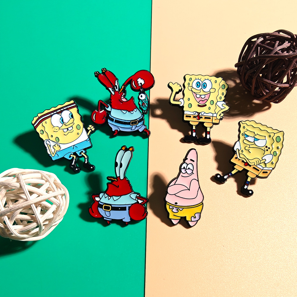 6 Pcs SpongeBob SquarePants An - đánh giá và giá Embroidery Textile
