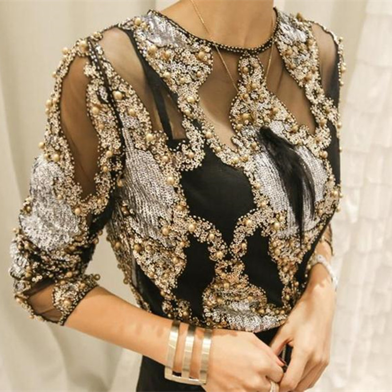 Sidaimi Luxury Women Crystal S - đánh giá và giá Embroidery Glass Beads