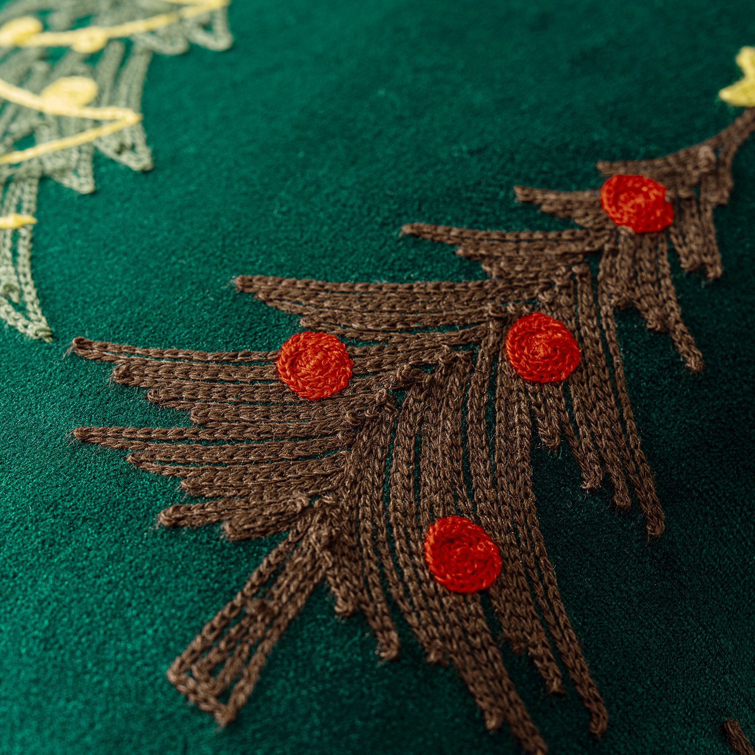 1pc Embroidery Cushion Cover C - đánh giá và giá Embroidery Xmas Tree