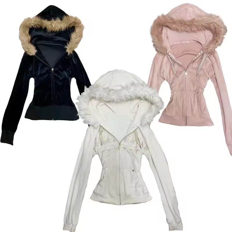 Hoodie Coat Women Punk Hooded  - đánh giá và giá Embroidery Zip Up Hoodie