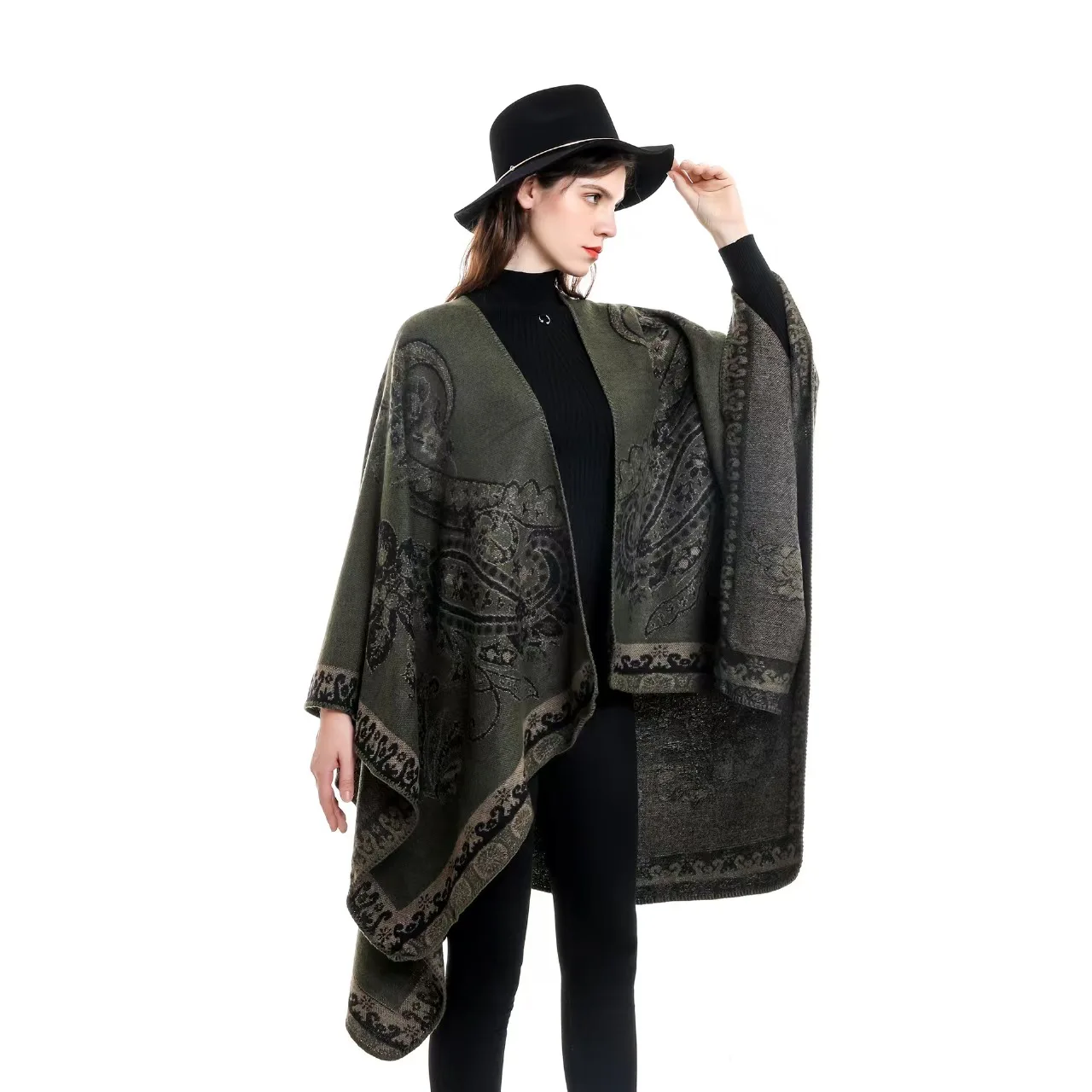 Patterned Faux Cashmere Warm S - đánh giá và giá Embroidery X Pattern