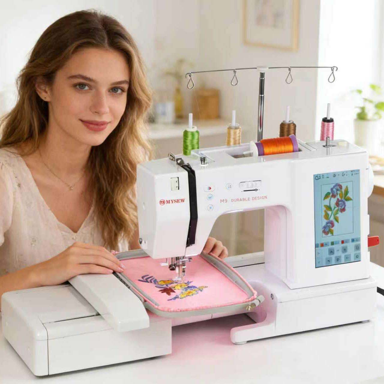 MYSEW M9 Customizable High-Spe - đánh giá và giá Embroidery Computer