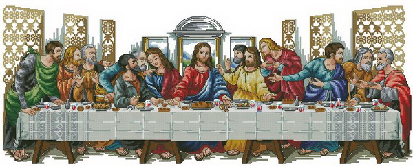 Last supper jesus sewing kit 1 - đánh giá và giá Embroidery Jesus