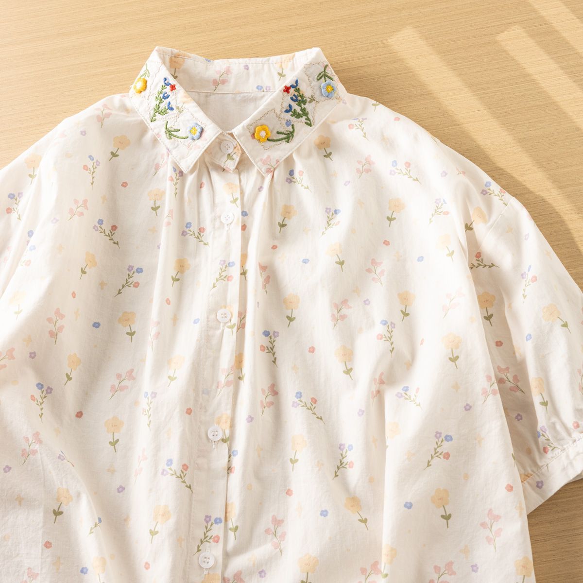 Clearance sale of summer flora - đánh giá và giá Embroidery Men Shirt