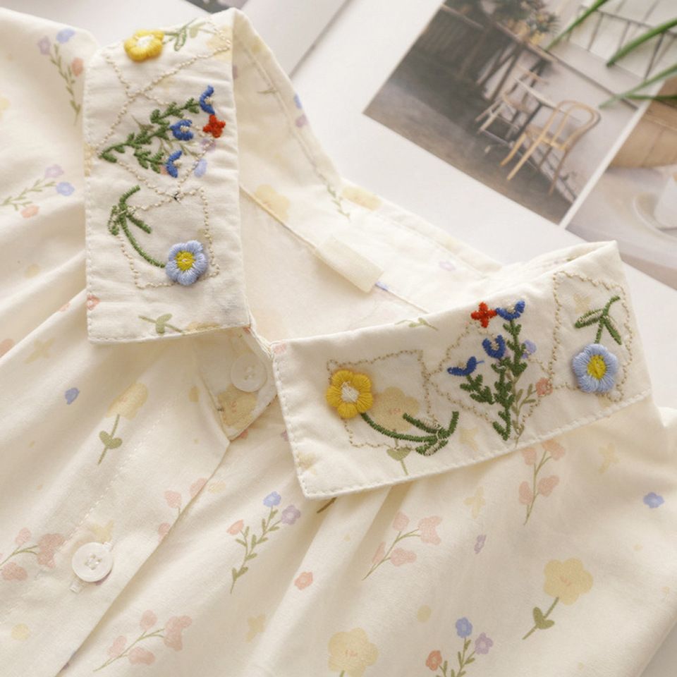 Clearance sale of summer flora - đánh giá và giá Embroidery Men Shirt