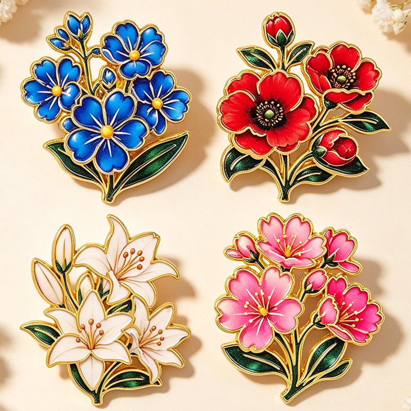 Cute Vintage Colorful Floral E - đánh giá và giá Embroidery Textile