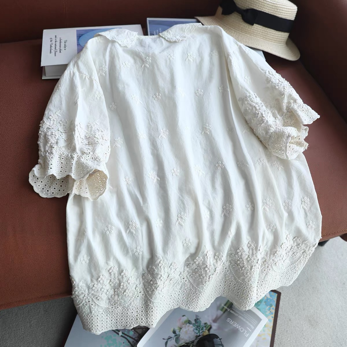 2026 Women Lace Peter Pan Coll - đánh giá và giá Embroidery Eyelet
