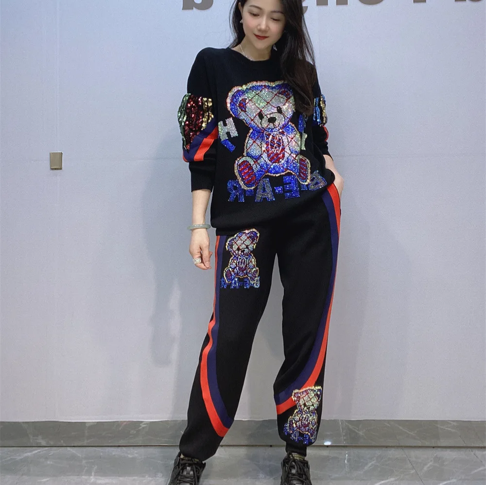 Cartoon Bear Diamonds 2 Piece  - đánh giá và giá Embroidery X Pattern