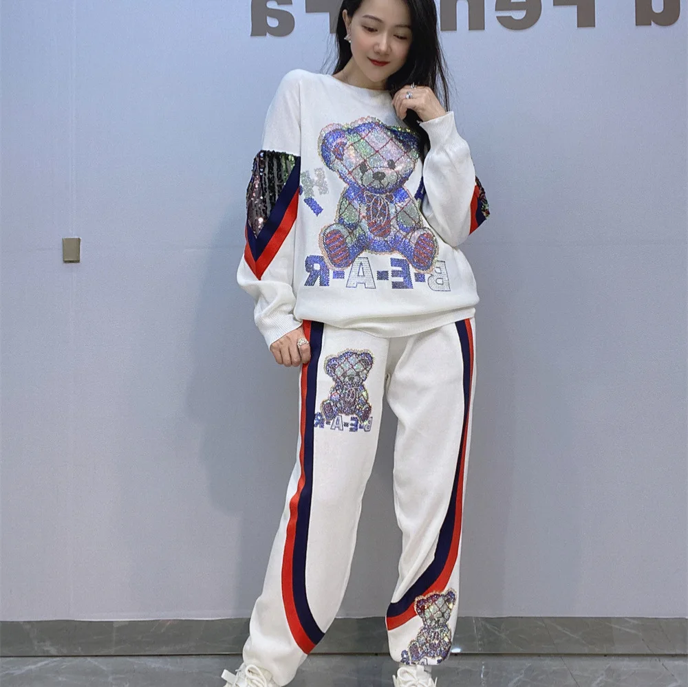 Cartoon Bear Diamonds 2 Piece  - đánh giá và giá Embroidery X Pattern
