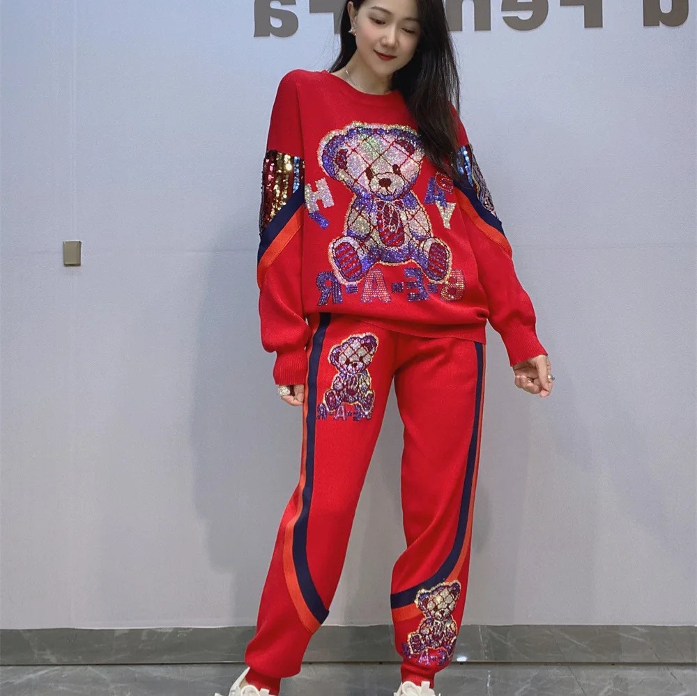 Cartoon Bear Diamonds 2 Piece  - đánh giá và giá Embroidery X Pattern