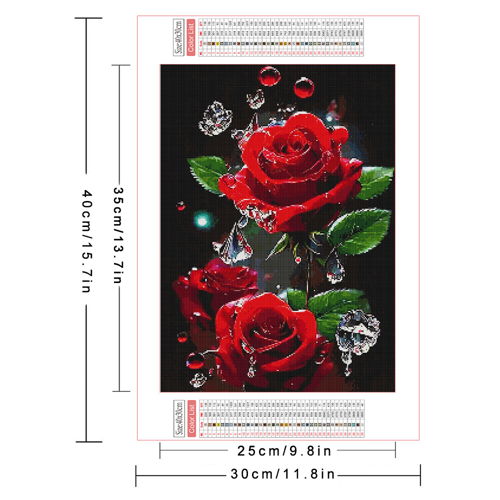AZQSD Diamond Painting Full Dr - đánh giá và giá Embroidery Rose Stitch