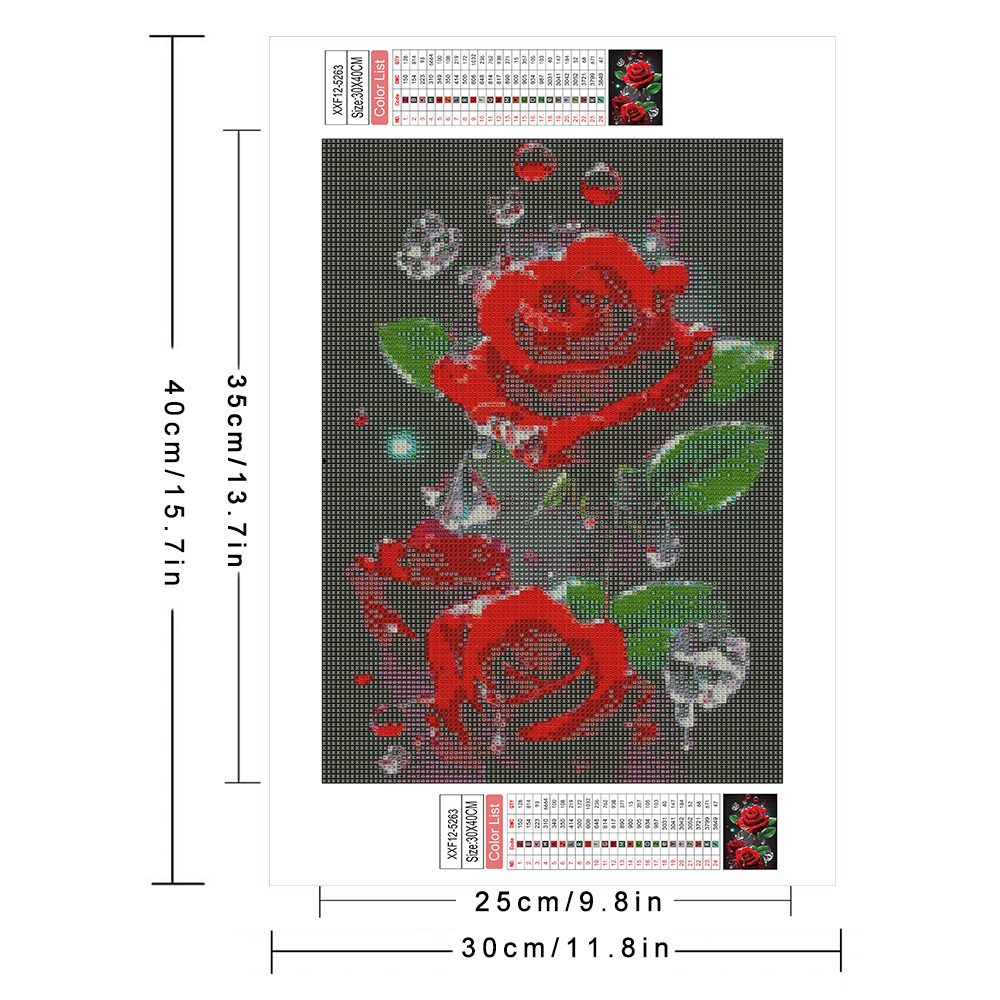 AZQSD Diamond Painting Full Dr - đánh giá và giá Embroidery Rose Stitch