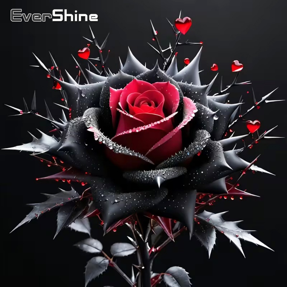 Evershine Diamond Painting Ros - đánh giá và giá Embroidery Rose Stitch