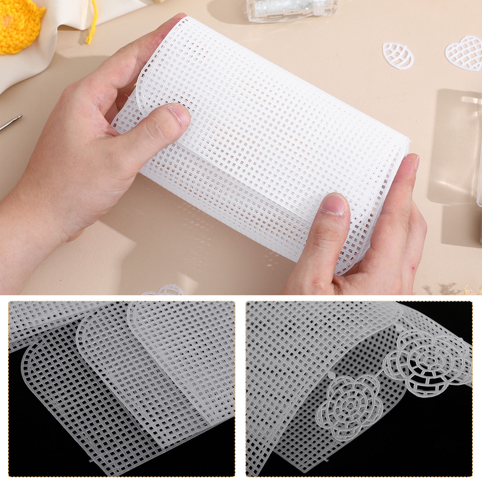 6Pcs Premium Plastic Mesh Canv - đánh giá và giá Embroidery Sheet